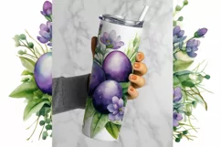 Easter Eggs Tumbler Sublimation | Easter Tumbler PNG Product Image 2