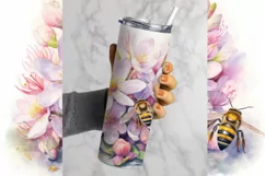 Spring Tumbler Sublimation | Easter Tumbler PNG Product Image 2