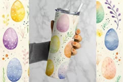 Easter Eggs Tumbler Sublimation | Easter Tumbler PNG Product Image 2