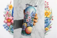 Easter Eggs Tumbler Sublimation | Easter Tumbler PNG Product Image 2