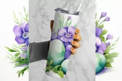 Easter Eggs Tumbler Sublimation | Easter Tumbler PNG Product Image 2