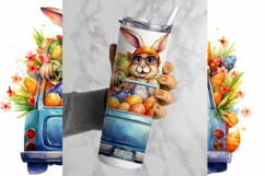 Easter Bunny Tumbler 20 oz Sublimation Design Png Product Image 2