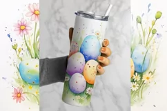 Easter Eggs Tumbler Sublimation | Easter Tumbler PNG Product Image 2