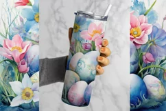 Easter Eggs Tumbler Sublimation | Easter Tumbler PNG Product Image 2