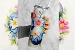Easter Eggs Tumbler Sublimation | Easter Tumbler PNG Product Image 2