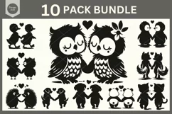 Baby Animals SVG, Valentine's Day SVG, Anniversary SVG Files Product Image 4