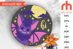 cute bat svg, bat silhouette, layered door sign, halloween door sign svg, fall hanging sign, laser cut file, spooky season svg, welcome hanger svg, little bat svg, glowforge cut file, cricut cut file, halloween decor, halloween design, kids halloween