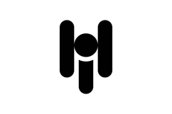 HI IH logo design Product Image 1