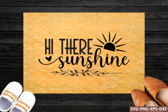 Hi there sunshine SVG, Diy Doormat SVG Product Image 1