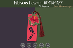 Hibiscus bookmark Template Product Image 2