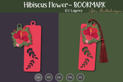 Hibiscus bookmark Template Product Image 1