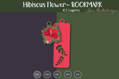 Hibiscus bookmark Template Product Image 3