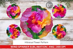 Wind Spinner Hibiscus Flower Pattern Product Image 1