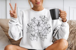 Hibiscus Flower Svg Design, Hibiscus Cut File Product Image 2