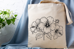 Hibiscus Flower Svg Design, Hibiscus Cut File Product Image 3