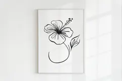 Minimalist Floral Line Art Clipart SVG | PNG | EPS Product Image 2