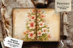 Hibiscus Junk Journal Pages Product Image 3