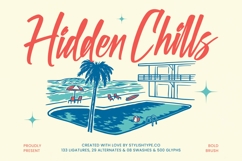 Hidden Chills - Bold Brush Font Product Image 1