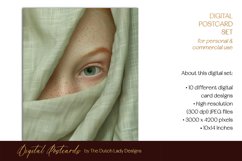 Faces In Linen Postcard and Art Print Set Product Image 2
