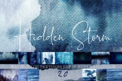 Hidden storm watercolor textures set Product Image 1