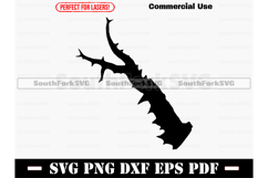 Hidden Valley Lake Indiana Map Silhouette SVG PNG DXF EPS PD Product Image 1