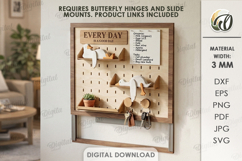 Hideaway Wall Box Organizers Bundle Lasercut. Storage SVG Product Image 8
