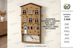 Hideaway Wall Box Organizers Bundle Lasercut. Storage SVG Product Image 12