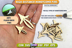 Laser Cut Tools | Honeycomb Bed Pins | anti flashback pin Product Image 1