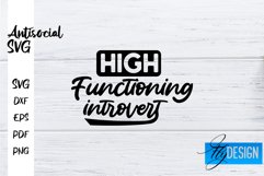 Antisocial Quotes SVG | Sarcastic Quotes|Funny Quotes Design Product Image 1
