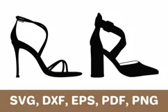 High heels svg, high heel shoes svg, high heels png, Cricut Product Image 1