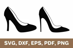 High heels svg, high heel shoes svg, high heels png, Cricut Product Image 1