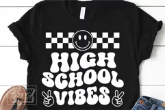 High School Vibes SVG - Retro Grade 9 Life Back To School Product Image 1