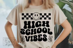 High School Vibes SVG - Retro Grade 9 Life Back To School Product Image 2