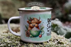 Highland Santa Negotiate 11 & 15 oz Mug Sublimation Design Product Image 2