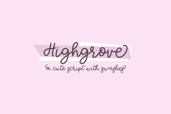 Highgrove Script Product Image 1