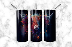 Highland Cow 20 oz Skinny Tumbler Product Image 2
