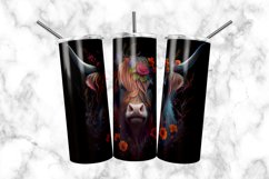 Highland Cow 20 oz Skinny Tumbler Product Image 1