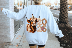 2026 Highland Cow PNG Faux Latch Hook Product Image 4