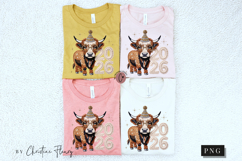 2026 Highland Cow PNG Faux Latch Hook Product Image 5