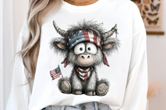 Highland Cow 4th Of July Clipart Product Image 3