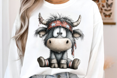 Highland Cow 4th Of July Clipart Product Image 3