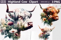 Farm Animals Flowers Bundle | Double Exposure Sublimation Product Image 8