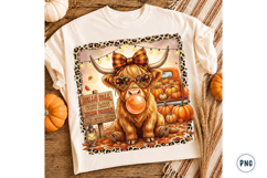 Highland Cow Fall PNG Product Image 1