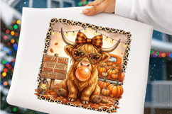 Highland Cow Fall PNG Product Image 4