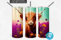 Cow Sunflowers Tumbler,Watercolor Highland Cow Wrap,Sunflower Cow Tumbler Wrap,Watercolor Flowers Tumbler png,Farm Cow Sublimation,custom tumbler,sublimate designs,sublimation design,20 oz skinny,20oz skinny,tumbler png,tumbler template,tumbler wrap