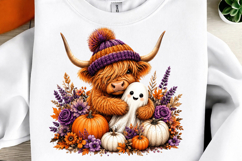 Highland Cow Halloween Png Product Image 1
