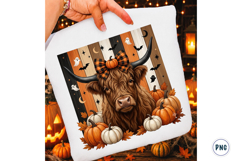 Highland Cow Halloween PNG Product Image 1