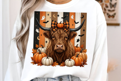 Highland Cow Halloween PNG Product Image 2