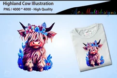 Baby highland cow PNG Product Image 2
