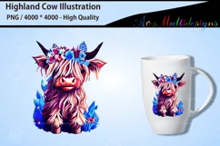 Baby highland cow PNG Product Image 1